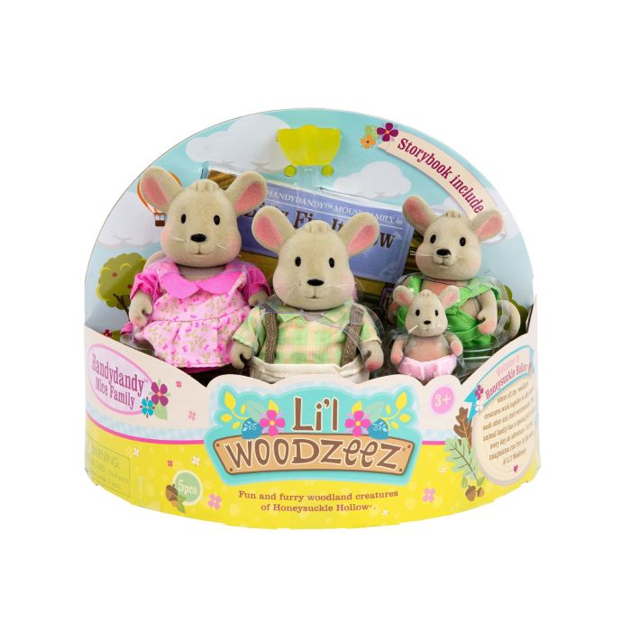 Набор фигурок Li'l Woodzeez Семья Мышей
