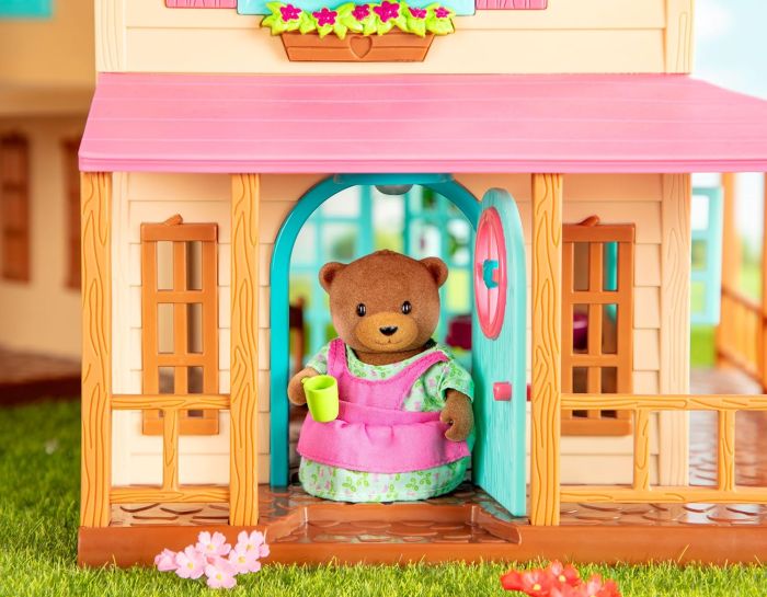 Набір фігурок Li`l Woodzeez Сім'я Ведмедів 4од, книжка EN