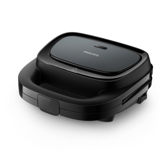 Вафельтница Philips Series 3000 750Вт, антипригарное покрытие, корпус-пластик, черный