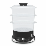 Пароварка Tefal Ultracompact, 800Вт, об'єм-9л, резервуар для води -1л, механічне керув., пластик, чорний