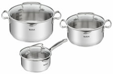 Набір посуду Tefal DUETTO+, 6предметів, нержавіюча сталь, скло