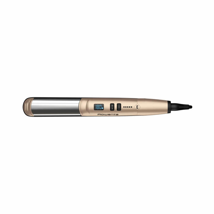 Випрямляч Rowenta Glam & Shine 2в1, темп.режимів-8, 140-210С, дисплей, кераміка, золотий