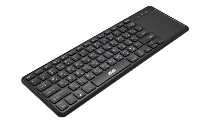 Клавіатура ножнична 2E KT100 78key, WL, EN/UK, чорний