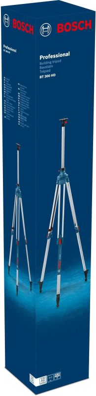 Штатив Bosch BT300HD для оптических нивелиров, 5/8", 122-295см, 7.2 кг