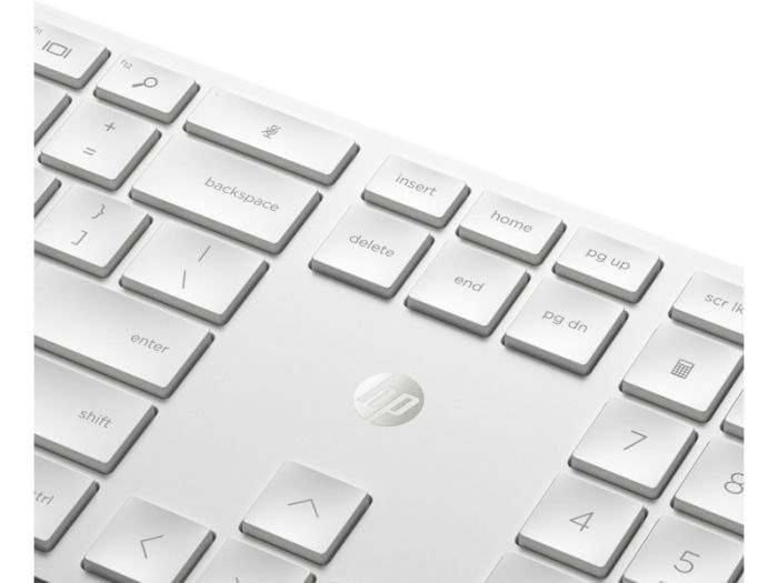 Комплект клавиатура та мышь HP 650, WL, EN/UK, белый
