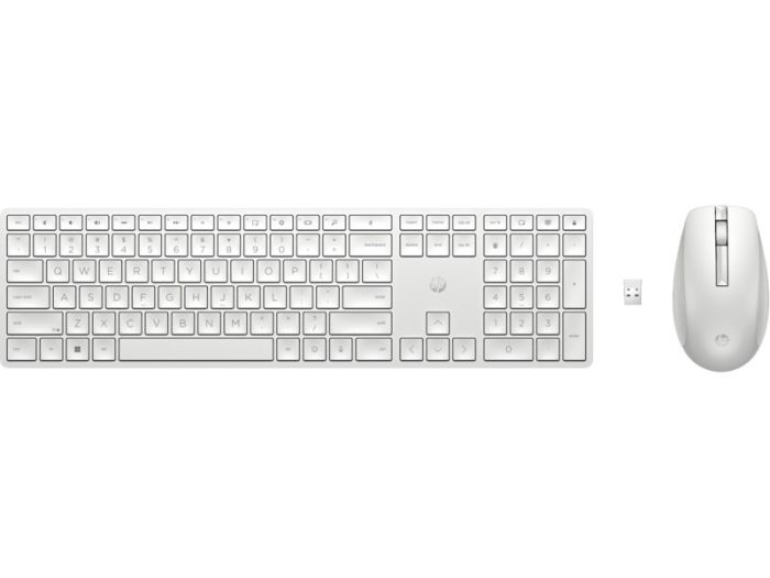Комплект клавиатура та мышь HP 650, WL, EN/UK, белый