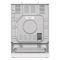 Плита Gorenje газовая, 72л, 60x60см, чугун, белый