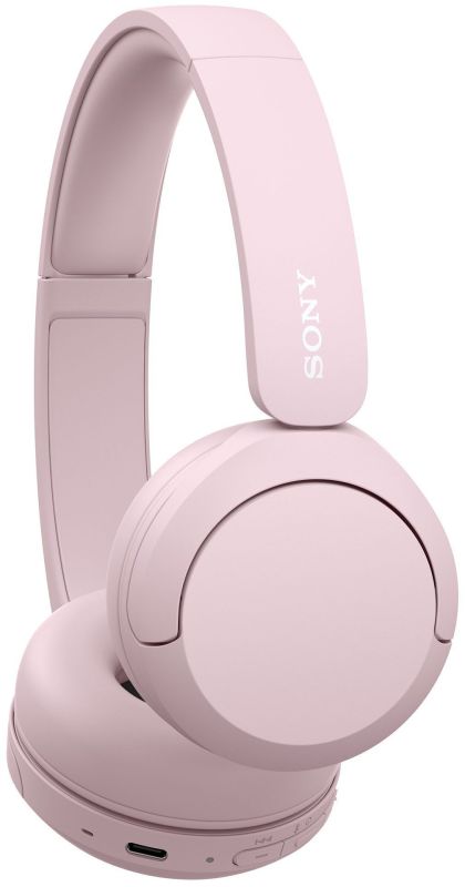 Наушники On-ear Sony WH-CH520 BT 5.2, SBC, AAC, Wireless, Mic, Розовый
