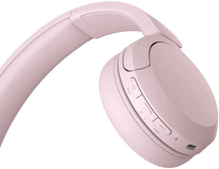 Наушники On-ear Sony WH-CH520 BT 5.2, SBC, AAC, Wireless, Mic, Розовый