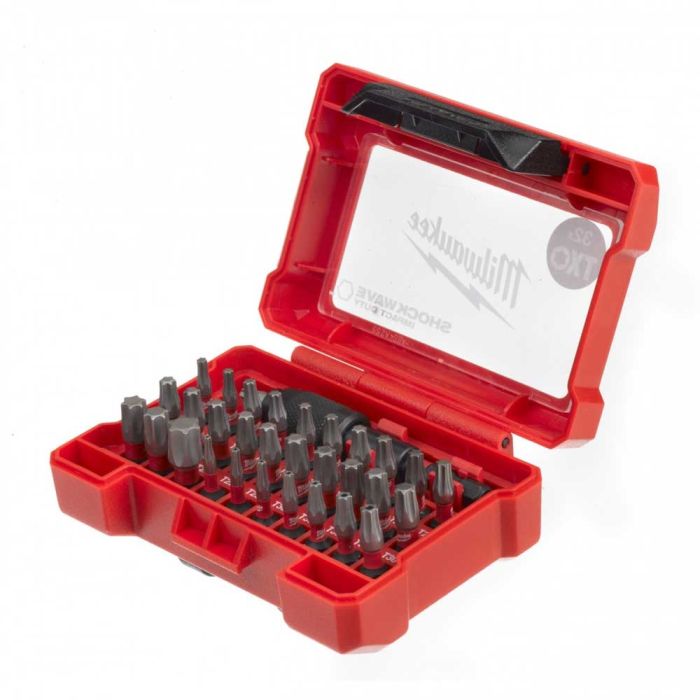 Биты Milwaukee Shockwave GEN III, набор 32шт, сталь, кейс