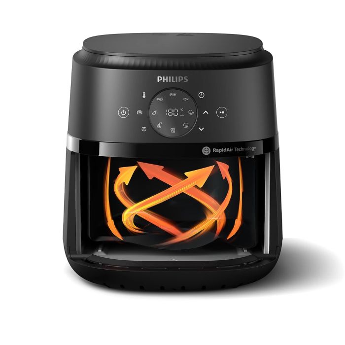 Мультипечь Philips Ovi Dual Steam 1500Вт, чаша-4.2л, сенсорное управл., 13 авто. программ, пластик, чорний