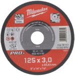 Диск отрезной Milwaukee PRO+ по металлу, 125х3х22.2мм