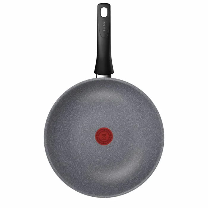 Сковорода ВОК Tefal Hard Stone,28см, алюміній, бакеліт, сірий