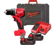 Шуруповерт-дрель аккумуляторная Milwaukee BLPDRC-202C 18В 2х2А·час 60.5Нм 0·1700об·мин ЗП M12-18C кейс 1.5кг