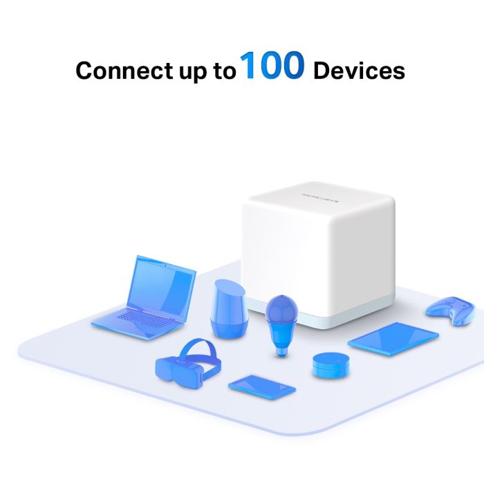 Система WiFi-Mesh MERCUSYS Halo H30 AC1200, 2xFE LAN/WAN, 2мод