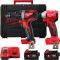 Набор из двух аккумуляторных инструментов Milwaukee M18 BLPP2A3-502X 18В шуруповерт-дрель M18 BLPD2 вертолет ударный M18 BLIDR акб М18 2х5А·час ЗП M12-18FC кейс