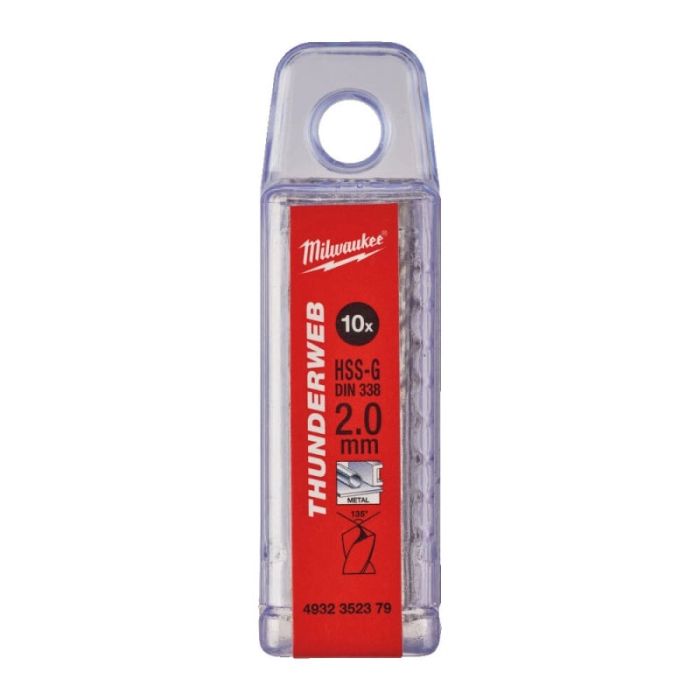 Сверло по металлу Milwaukee Thunderweb HSS-G, 2х24х49мм, 10шт