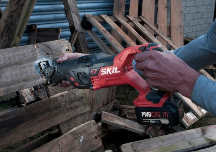 Пила сабельная аккумуляторная SKIL 3480 CB XP 20В 1х5А·час пропил 265мм ход 29мм 2.9кг