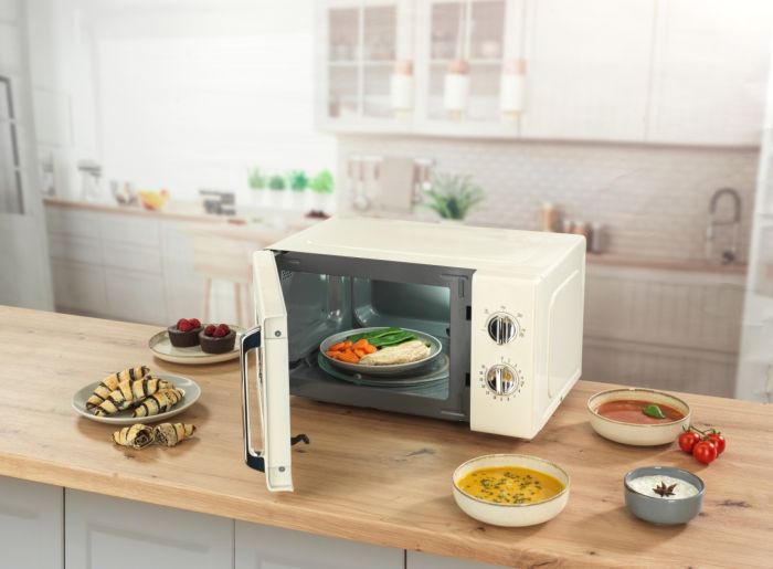 Микроволновая печь Gorenje, 20л, мех. управл., 700Вт, гриль, бежевый
