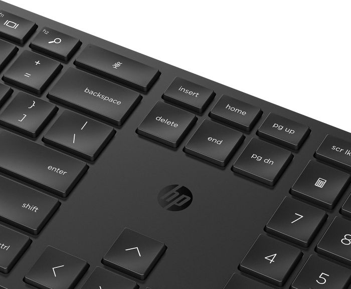 Комплект клавіатура та миша HP 650, WL, EN/UK, чорний