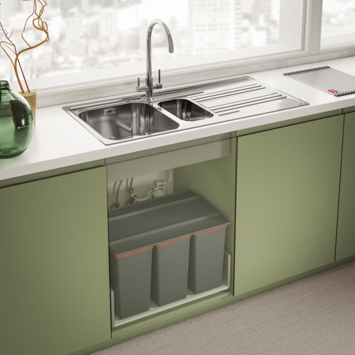 Смеситель для кухни Franke Lina Clear Water, дл.излива - 272 мм, поворотный, 1+1фильтр, хром