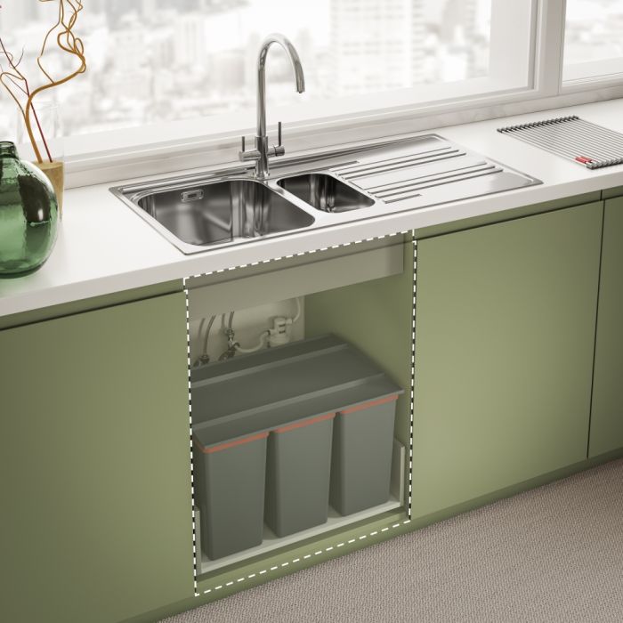 Смеситель для кухни Franke Lina Clear Water, дл.излива - 272 мм, поворотный, 1+1фильтр, хром