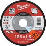 Диск отрезной Milwaukee Pro+ SCS41 по металлу, 125х1.5х22.2мм