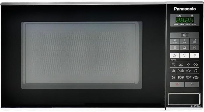 Микроволновая печь Panasonic, 20л, 800Вт, дисплей, откр.кнопкой, нерж
