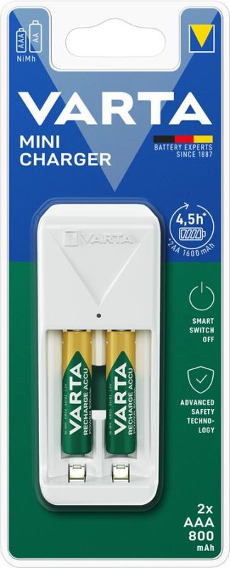 Зарядное устройство Varta Mini Charger 2хNI MH AAA800 мА•h