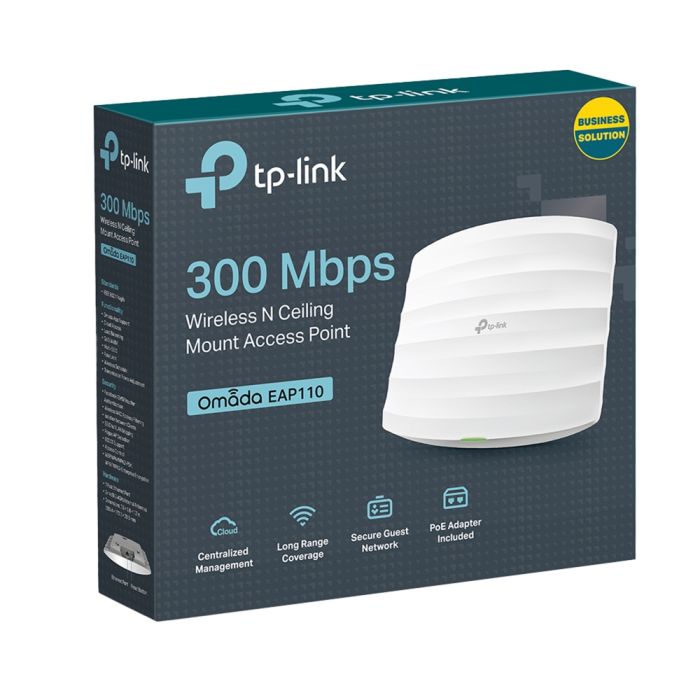 Точка доступа TP-LINK  N300, 1хFE LAN, Passive PoE TP-Link EAP110