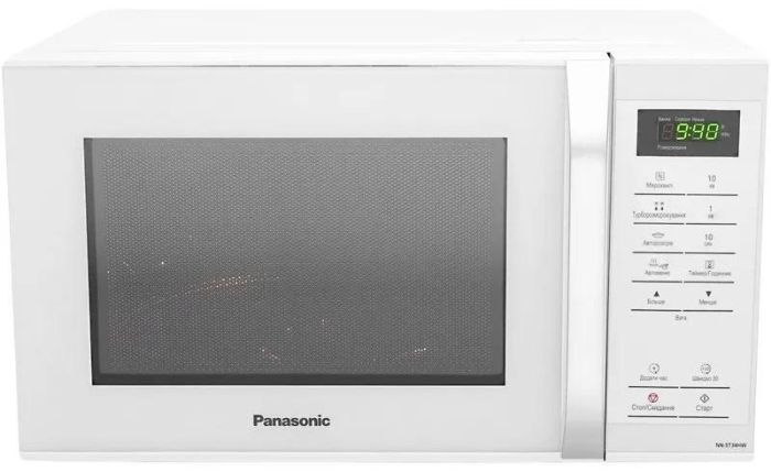 Микроволновая печь Panasonic, 25л, 800Вт, дисплей, откр. ручкой, белый