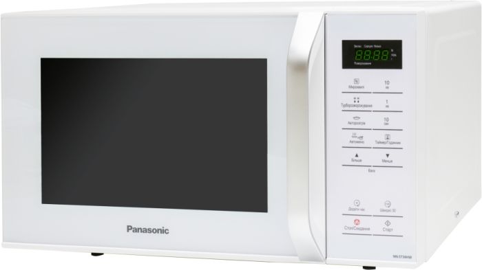 Микроволновая печь Panasonic, 25л, 800Вт, дисплей, откр. ручкой, белый