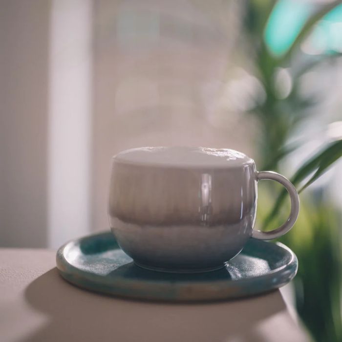 Кофемашина Nivona CafeRomatica, 1.8л, зерно+мол., автомат.капуч, дисплей, авторецептов -9, пригот, холодного кофе, жемчужно-голубой
