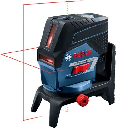 Нівелір лазерний Bosch Professional GCL2-50C+RM2 до 20м, ±0.3мм/м, 4AAx1.5В, IP54, чохол, 0.6кг