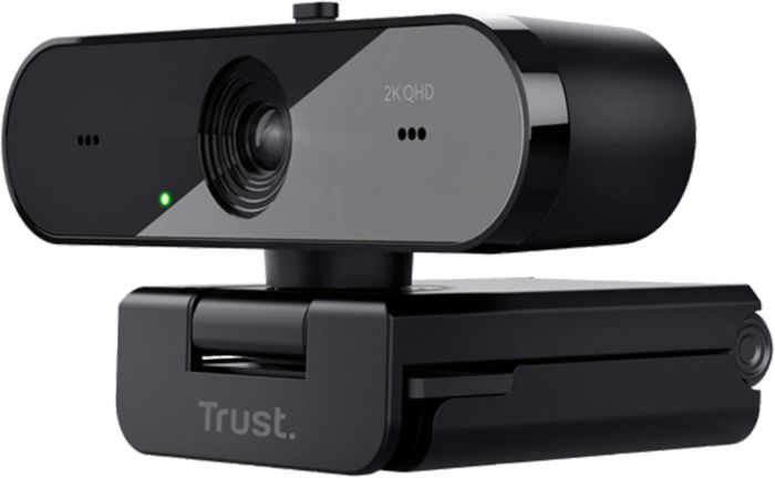 Вебкамера Trust Taxon ECO, 2K QHD, 30 fps, auto focus, OEM BOX, чорний