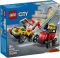 Конструктор LEGO City «Пицца-авто против пожарной машины» Набор перегонов