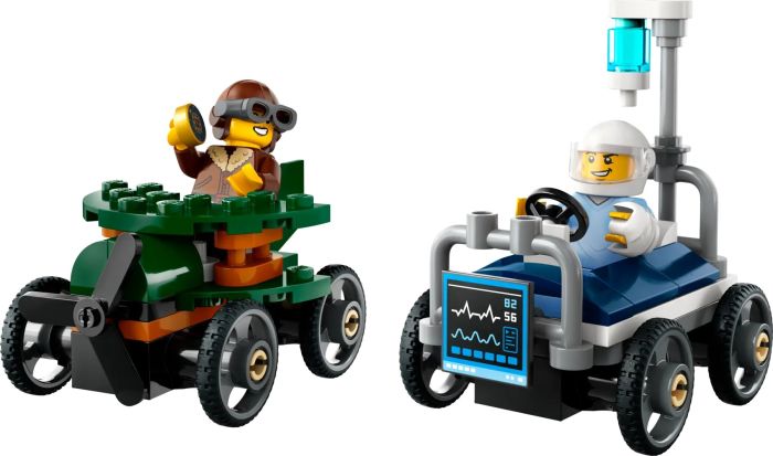 Конструктор LEGO City «Самолет против больничной кровати» Набіо для перегонов