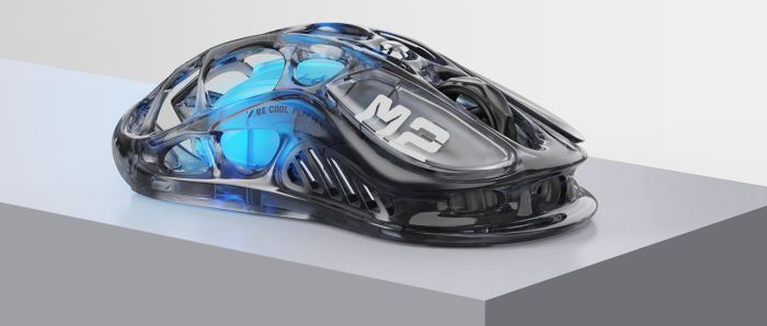 Мышь GravaStar Mercury M2, BT/WL/USB-A, RGB, чорно-прозорий