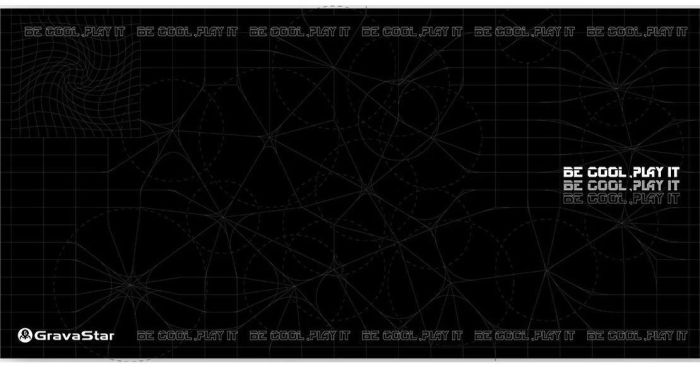 Игровая поверхность GravaStar Gaming Pad, XL (800x400x3мм), чорний