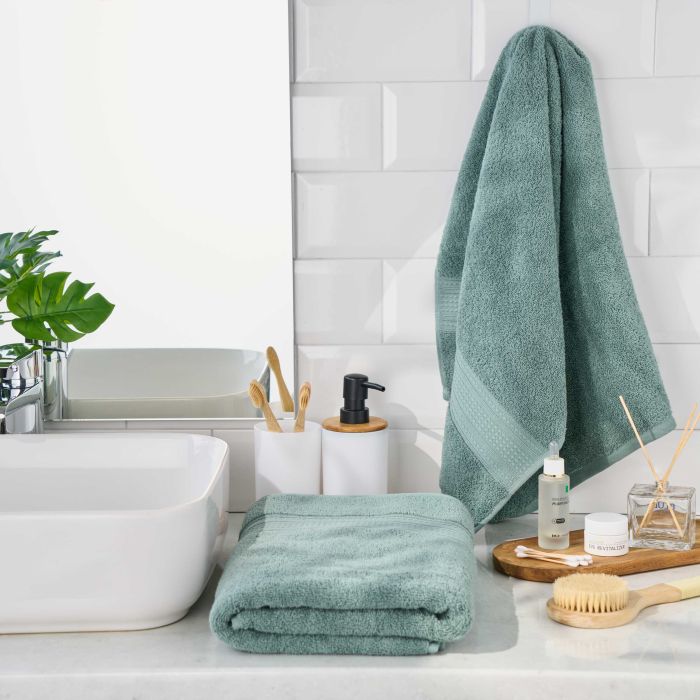 Полотенце махровое Ardesto SuperSoft 50х90см, 100% хлопок, зеленый