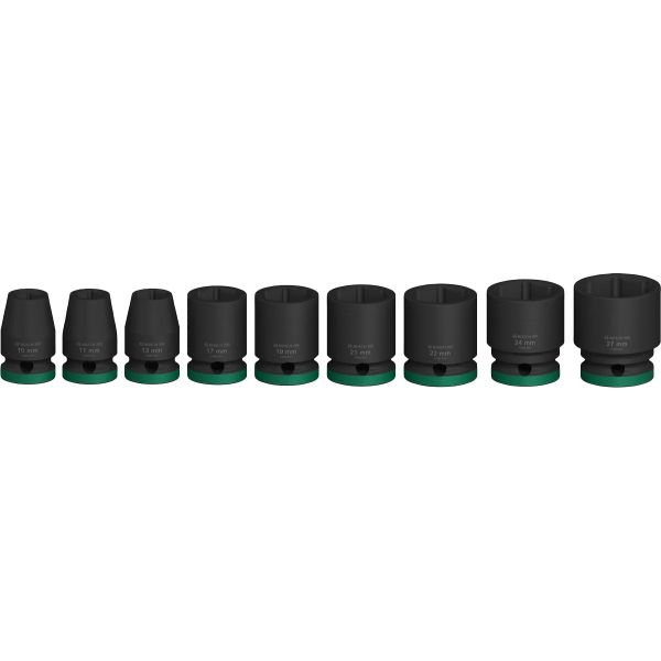 Набір ударних торцевих головок Bosch Professional Standart 9шт 1/2"