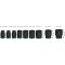 Набір ударних торцевих головок Bosch Professional Standart 9шт 1/2"