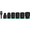 Набір ударних торцевих головок Bosch Professional Standart 7шт 1/2" з адаптером