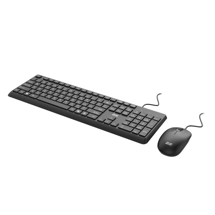 Комплект клавиатура и мышь 2E MK405 USB-A, EN/UK/RU, чёрный