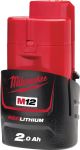 Аккумулятор Milwaukee Redlithium M12 12В, 2А·час, 0.178кг