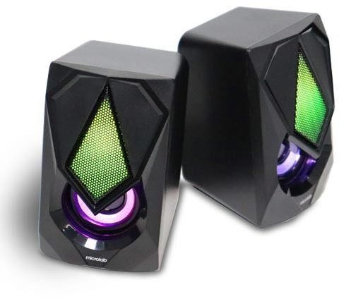 Акустическая система MICROLAB  2.0, USB, LED, черный Microlab B-25