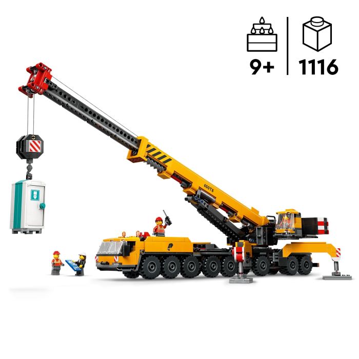 Конструктор LEGO City Жовтий передвижной строительный кран