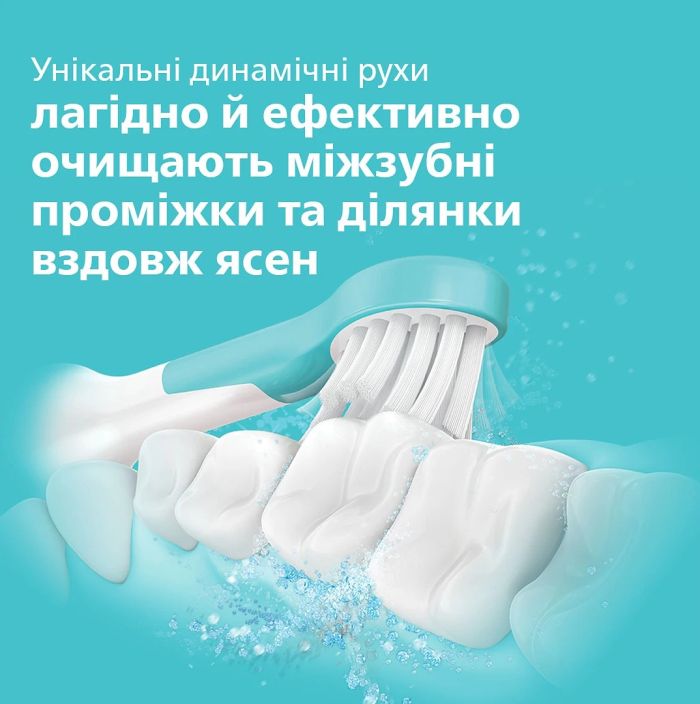 Щетка зубная электр. Philips Sonicare For Kids для детей , 62т. колеб/мин, насадок-2, Bluetooth, розовый