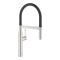 Змішувач для кухні Grohe Essence, довж.виливу - 240мм, поворотний/гнучкий, 1важіль, супер сталь
