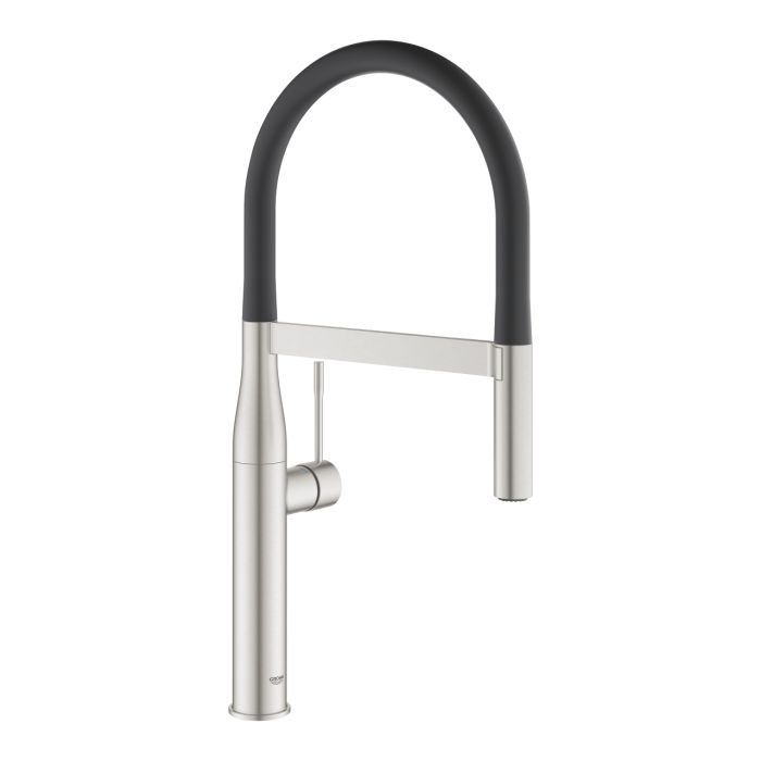 Змішувач для кухні Grohe Essence, довж.виливу - 240мм, поворотний/гнучкий, 1важіль, супер сталь